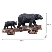 Load image into Gallery viewer, Two Black Bears Statue
