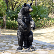 Load image into Gallery viewer, Standing Tall Black Bear Statue
