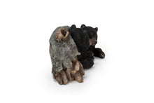 Load image into Gallery viewer, 87957-E - BLACK BEAR CUBS HIDING UNDER LOG STATUE (HI-LINE EXCLUSIVE)
