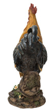 Load image into Gallery viewer, 87961-B - LARGE ROOSTER ON A WOOD BARREL
