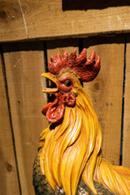 Load image into Gallery viewer, 87961-B - LARGE ROOSTER ON A WOOD BARREL
