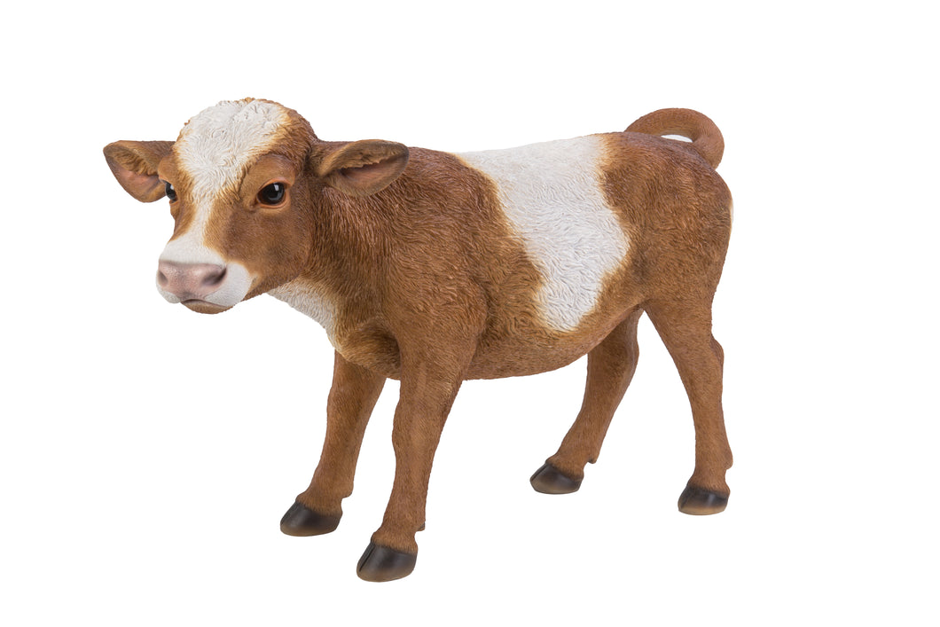 COW STANDING-BROWN/WHITE