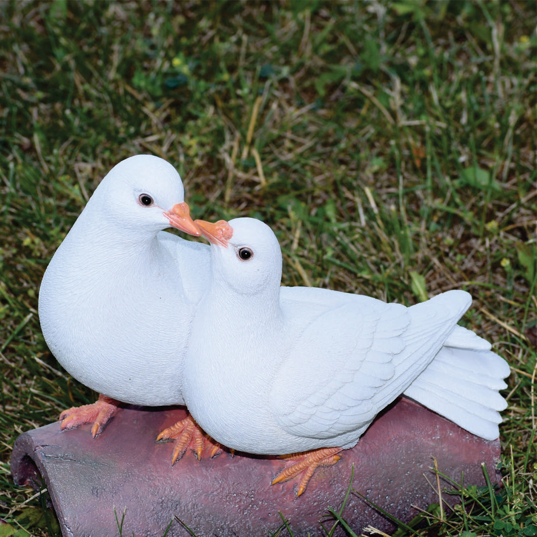 87987 - TWO DOVES ON LOG