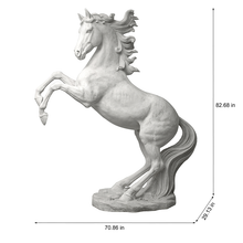 Load image into Gallery viewer, Giant Rearing Horse Statue
