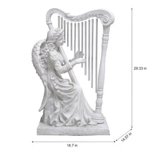 Load image into Gallery viewer, Angelic Harp Chime Statue
