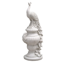 Load image into Gallery viewer, Elegant Peacock Urn Statue
