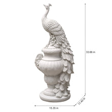 Load image into Gallery viewer, Elegant Peacock Urn Statue
