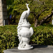 Load image into Gallery viewer, Elegant Peacock Urn Statue
