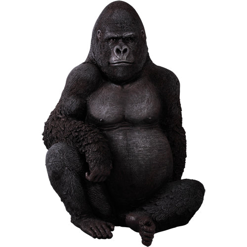 SILVER BACK GORILLA 45 INCH HIGH - RESIN/FIBREGLASS
