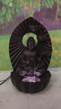 Load and play video in Gallery viewer, 79590-F - STACKING BOWLS BUDDHA FOUNTAIN W/WT LED
