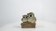 Load and play video in Gallery viewer, 87717-G - MOTHER &amp; BABY OWL WELCOME SIGN
