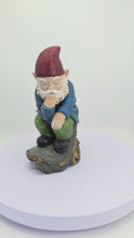 Load and play video in Gallery viewer, 75616-07 - Blue Muse: Pensive Polyresin Thinking Gnome Figurine
