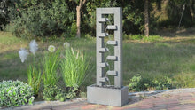 Load and play video in Gallery viewer, 79532-R-GY -  Metal Fountain with Dusty Blue Finish

