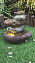 Load and play video in Gallery viewer, FOUNTAIN-TABLETOP MULTICOLOUR STONE W/ WW LED
