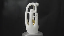 Load and play video in Gallery viewer, LARGE TRIPLE TABLETOP FOUNTAIN WITH STAINLESS  STEEL BALL

