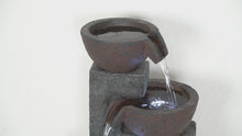 Load and play video in Gallery viewer, 79751 - 32&quot; H STACKING BOWLS FOUNTAIN W/4 WW LEDS
