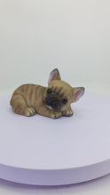 Load and play video in Gallery viewer, 87710-R - Bulldog Bliss: Polyresin Resting French Bulldog in Rich Brown
