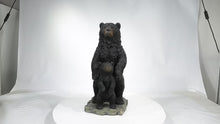 Load and play video in Gallery viewer, 87714-B - STANDING MOTHER &amp; BABY BLACK BEARS
