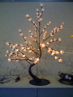 FLORAL LIGHTS-PINK BONSAI TREE AC-128LED