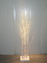 Load image into Gallery viewer, BIRCH TREES 160 LED INDOOR ONLY WHITE CABLE/WOOD BASE
