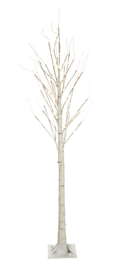 BIRCH TREE ON METAL BASE IN/OUTDOOR 120 LED 83 INCH HIGH