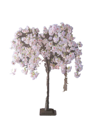 FLORAL LIGHTS-SMALL TREE W/66 WW LED PINK CHERRY BLOSSOM W/ADP