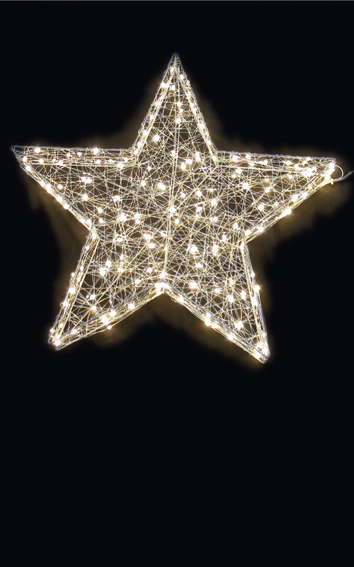 3D LED STAR-SMALL W/60 WW LED INDOOR/OUTDOOR
