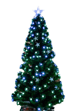 CHRISTMAS TREE FIBER OPTIC MULTI-COLOR INDOOR - 72 INCH H