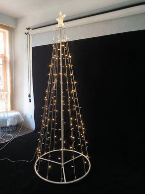MULTI-FUNCTION TIMED LED TREE W/ STAR - 252 WW LEDS W/ REMOTE