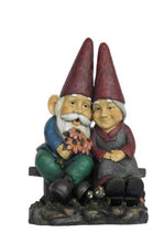 Load image into Gallery viewer, GNOME OLD COUPLE ON BENCH
