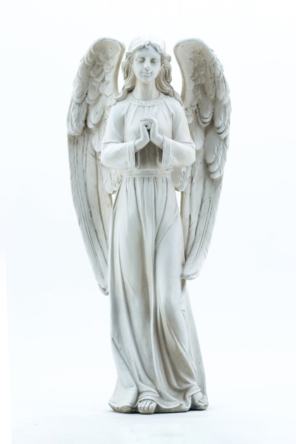 ANGEL STANDING - POLISHED STONE FINISH