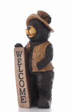 Load image into Gallery viewer, BEAR STANDING W/WELCOME SIGN
