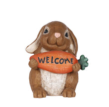Load image into Gallery viewer, RABBIT W/WELCOME SIGN CARROT
