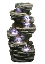 Load image into Gallery viewer, FOUNTAIN-7 LEVEL SLATE STONE W/LIGHT
