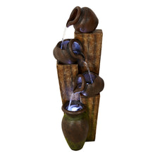 Load image into Gallery viewer, FOUNTAIN-RUSTIC POURING JUGS FOUNTAIN W/ 3 WT LED
