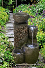 Load image into Gallery viewer, 22&quot; ROCK FOUNTAIN W/3 COOL WHITE LEDs
