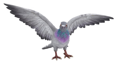 PIGEON W/SPREAD WINGS - GREY