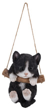 Load image into Gallery viewer, PET PALS - BLACK/WHITE KITTEN HANGING
