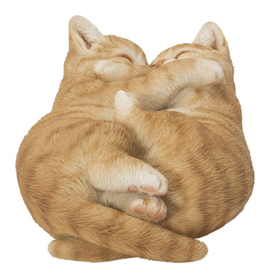 SLEEPING COUPLE CATS - ORANGE