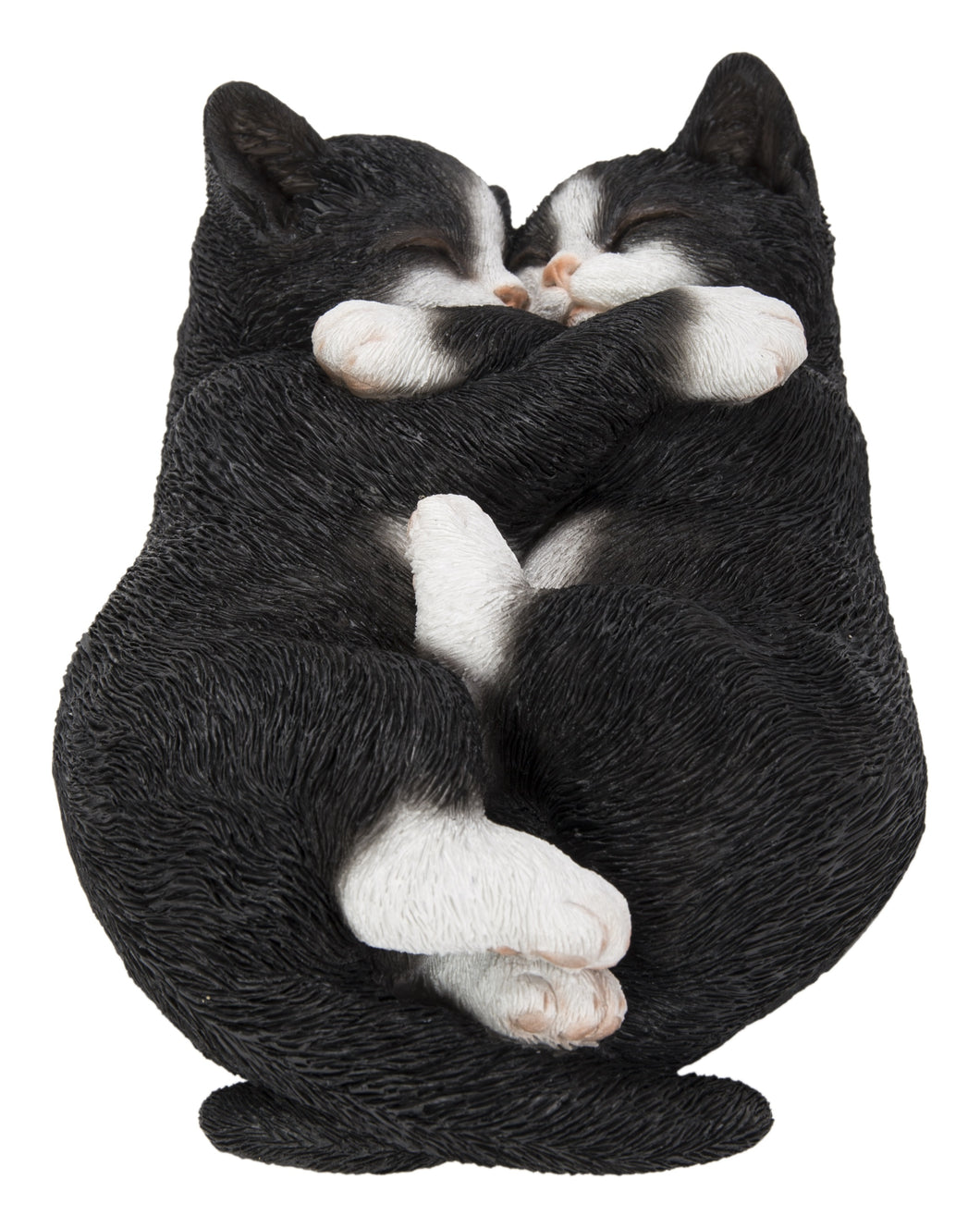 SLEEPING COUPLE CATS - BLACK AND WHITE