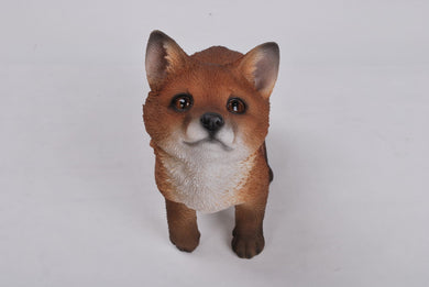 FOX PUP LOOKING UP - 8.75 INCH HIGH