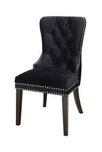 Load image into Gallery viewer, CHAIR-BUTTON-TUFTED BLACK VELVET - 2 PC MIN
