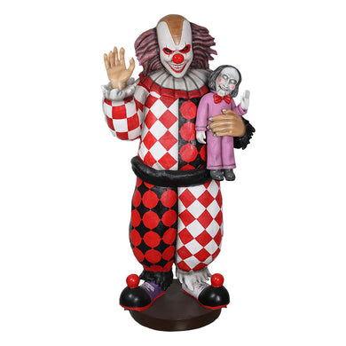 JESTER CLOWN WITH DOLL